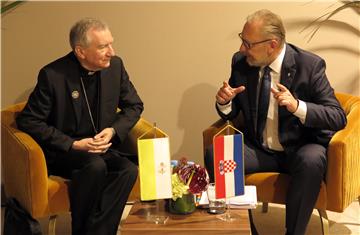 Croatian interior minister meets Vatican secretary of state in Marrakesh