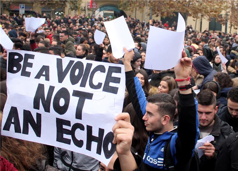 ALBANIAN STUDENT PROTEST