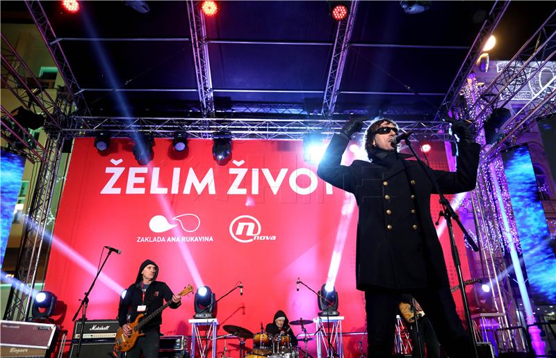 Humanitarni koncert "Želim život" na Trgu bana Jelačića