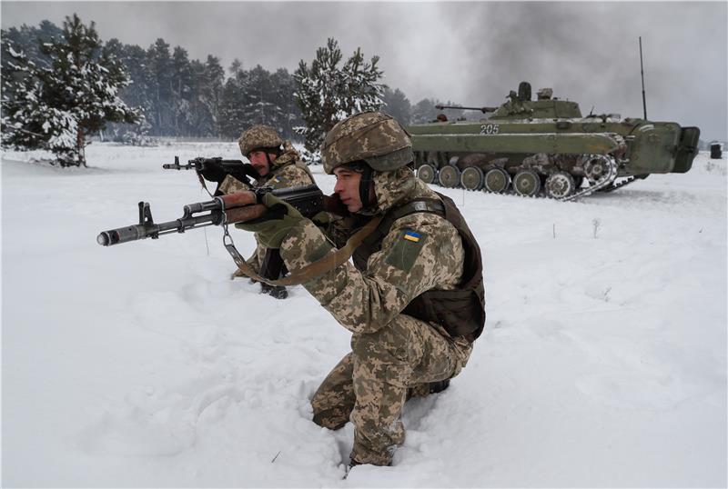 UKRAINE DEFENCE CRISIS RESERVISTS EXERCISES