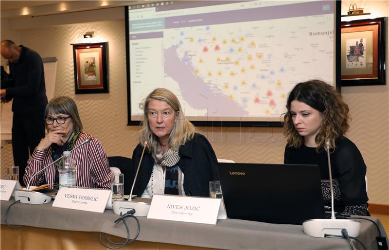 Human rights NGOs present map of war victims in former Yugoslavia