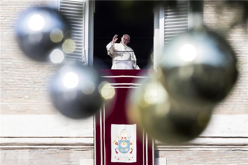 VATICAN POPE FRANCIS ANGELUS PRAYER