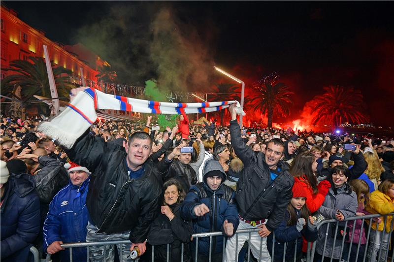 Doček Nove godine na splitskoj Rivi