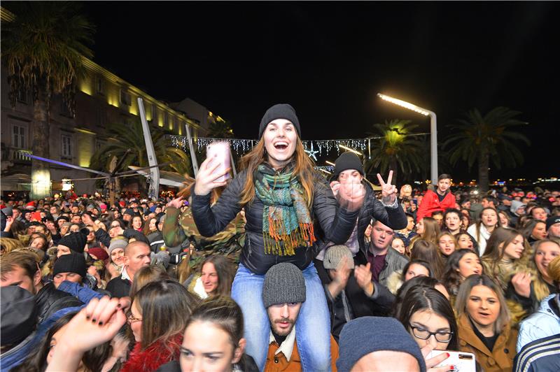 Doček Nove godine na splitskoj Rivi