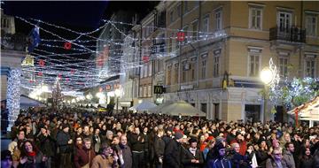 Doček Nove godine na riječkom Korzu