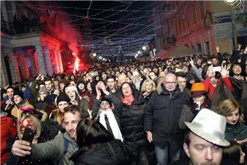 Doček Nove godine na riječkom Korzu