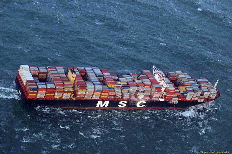 OFF SEA NETHERLANDS CONTAINER SHIP ACCIDENT