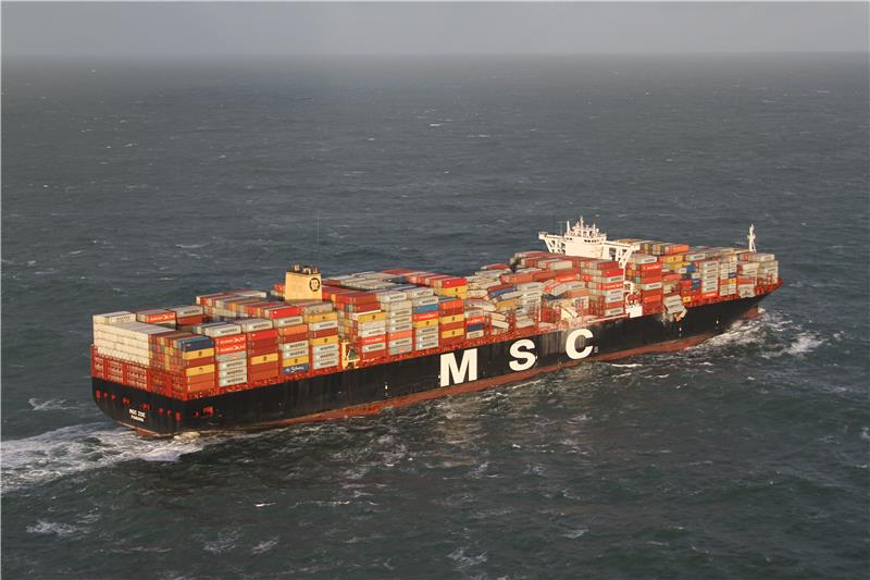 AT SEA NETHERLANDS CONTAINER SHIP ACCIDENT