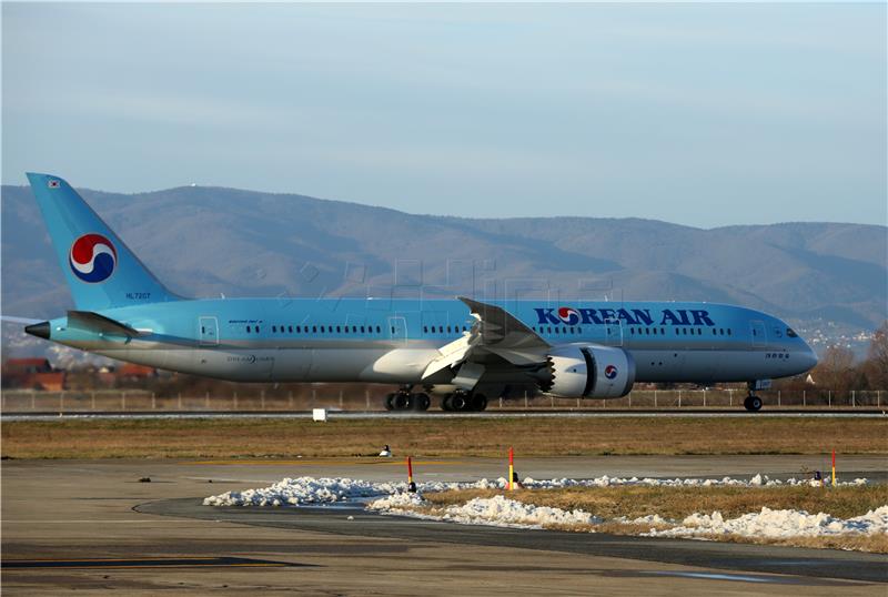 U Zagreb sletio zrakoplov Boeing 787-9 – Dreamliner, zrakoplovnog prijevoznika Korean Air, na redovitoj liniji Zagreb – Seoul