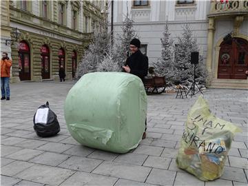 Varaždin - prosvjed zbog poskupljenja odvoza otpada