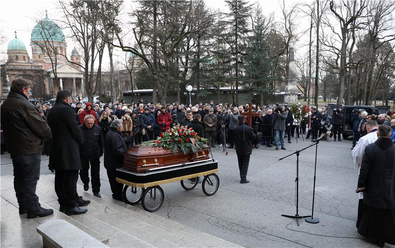 Posljednji ispraćaj Ive Gregurevića na Mirogoju