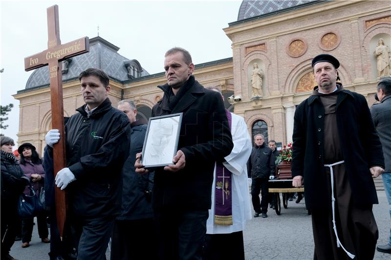 Posljednji ispraćaj Ive Gregurevića na Mirogoju