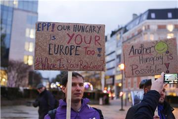 BELGIUM DEMONSTRATION ANTI ORBAN