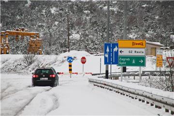 Snijeg na području Vrgorca i okolice