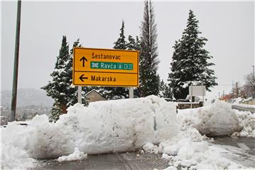 Snijeg na području Vrgorca i okolice