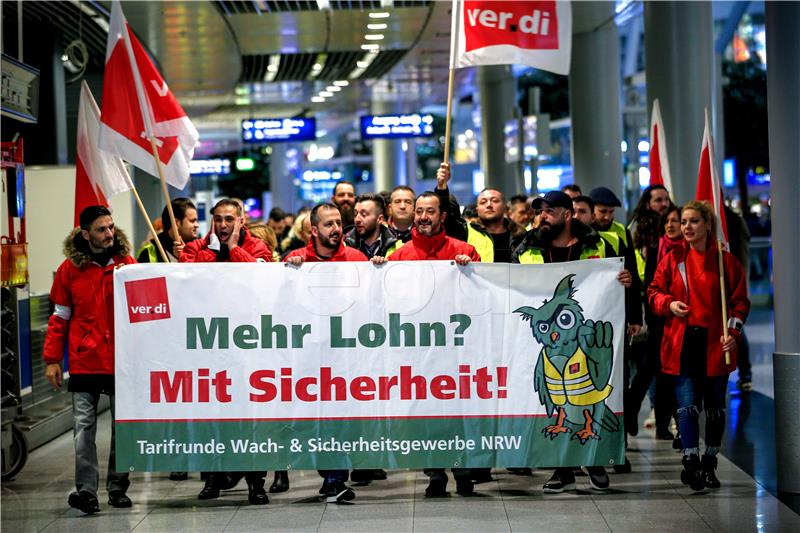 GERMANY DUESSELDORF AIRPORT STRIKE