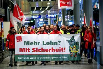 GERMANY DUESSELDORF AIRPORT STRIKE