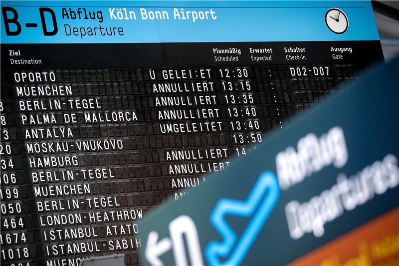 GERMANY TRANSPORT COLOGNE BONN AIRPORT STRIKE