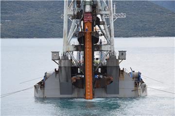 First test pile installed for future Peljesac Bridge