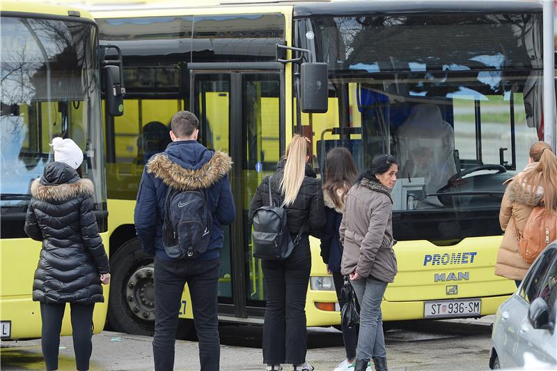 Prosvjed vozača autobusa u Splitu