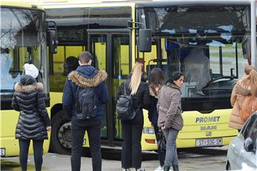 Prosvjed vozača autobusa u Splitu