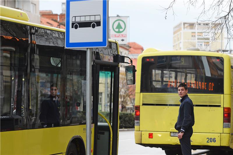 Prosvjed vozača autobusa u Splitu