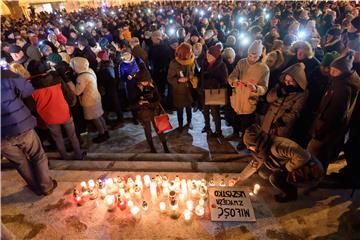 POLAND VIOLENCE PROTEST MAYOR ATTACK