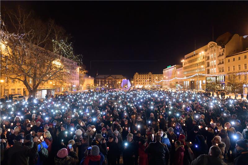 POLAND VIOLENCE PROTEST MAYOR ATTACK