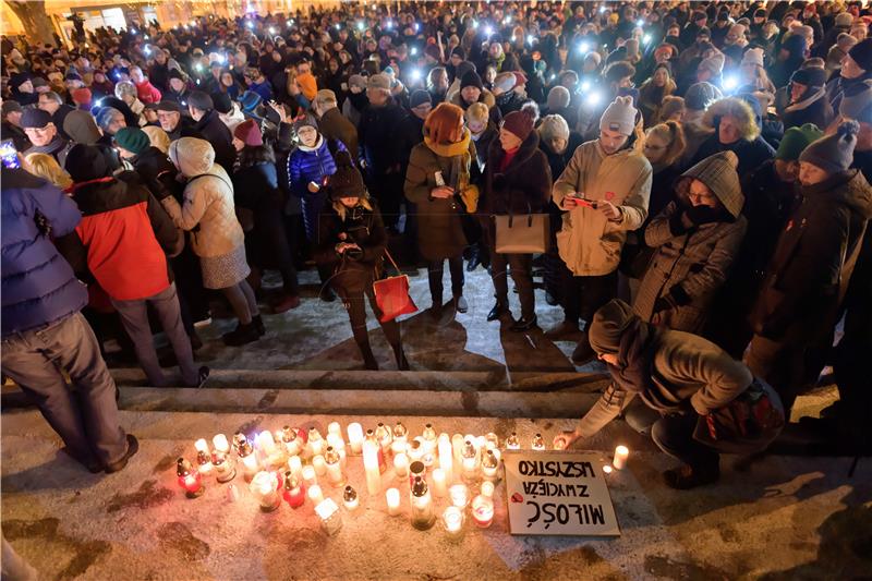 Prosvjedi u Poljskog zbog ubojstva gradonačelnika Gdanjska