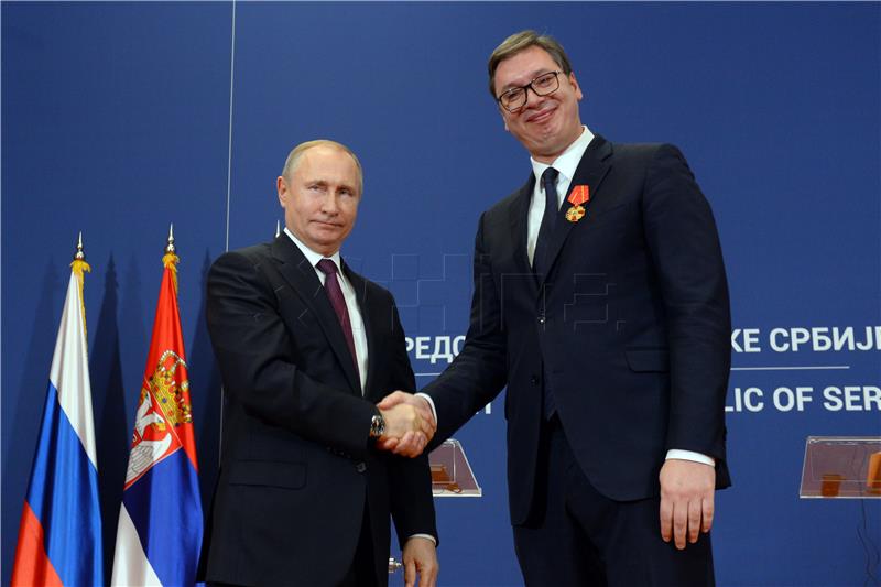 Ruski predsjednik Putin u posjeti Srbiji