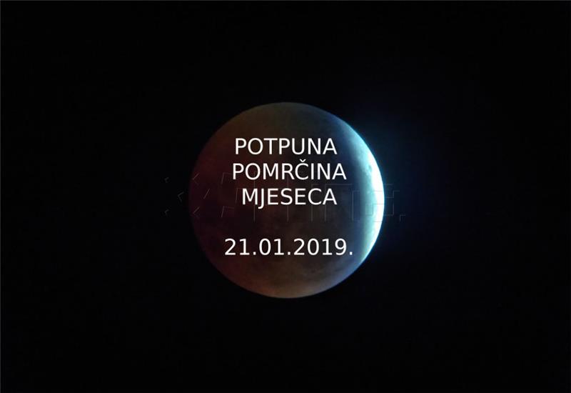 Potpuna pomrčina Mjeseca u ponedjeljak u zoru