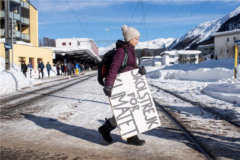 SWITZERLAND CLIMATE ACTIVIST GRETA THUNBERG WEF 2019