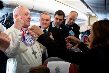 IN THE AIR POPE FRANCIS PANAMA VISIT WORLD YOUTH DAY