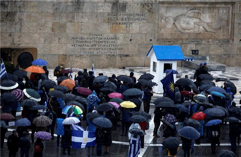 GREECE PROTEST FYROM PRESPES AGREEMENT