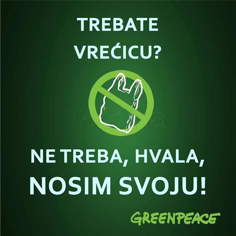 Greenpeace upozorava da se obavezna naplata laganih plastičnih vrećica mahom ne provodi