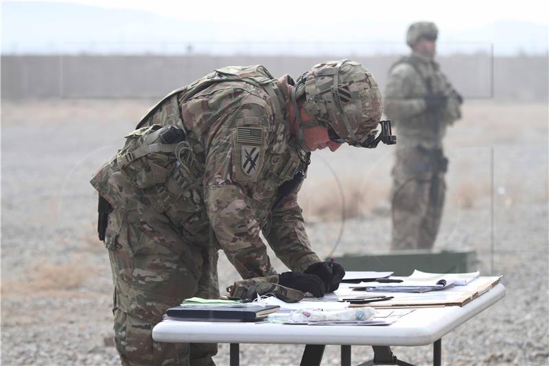 AFGHANISTAN USA DEFENSE ARMY TRAINING