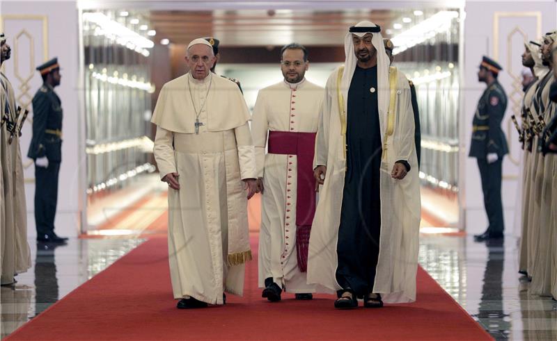 UAE POPE FRANCIS VISIT