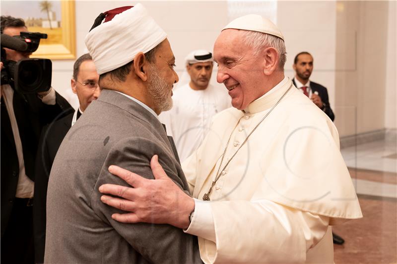 UAE RELIGIONS CHURCHES POPE FRANCIS