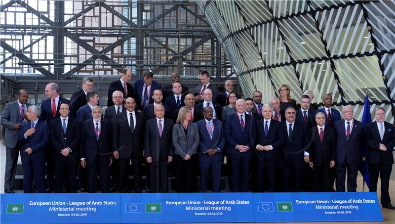 BELGIUM EU ARAB LEAGUE FOREIGN MINISTERS MEETING