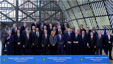 BELGIUM EU ARAB LEAGUE FOREIGN MINISTERS MEETING