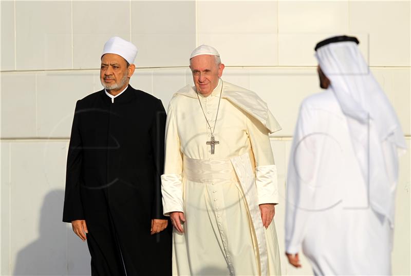 UAE POPE FRANCIS HUMAN FRATERNITY MEETING