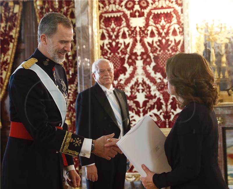 King of Spain receives Croatian ambassador's credentials