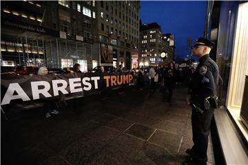 USA PROTEST TRUMP TOWER NEW YORK