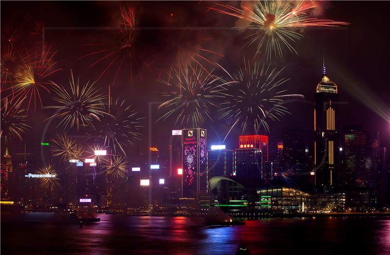 CHINA HONG KONG CHINESE NEW YEAR FIREWORKS