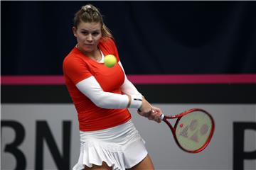 Fed Cup, Hrvatska - Gruzija, Jana Fett protivv Ekatarine Gorgodze