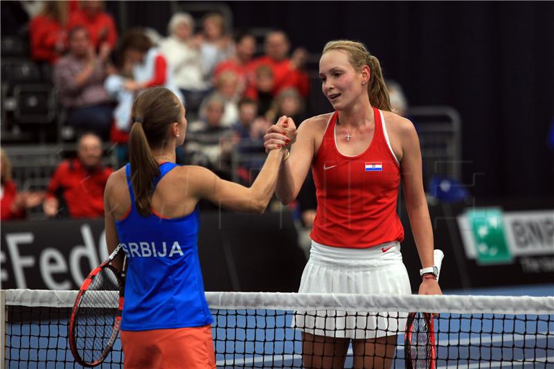 FED Cup, Hrvatska - Srbija, Vekić - Krunić