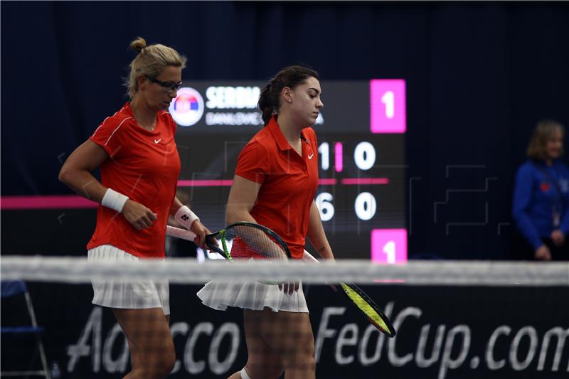 FED Cup, Hrvatska - Srbija, parovi